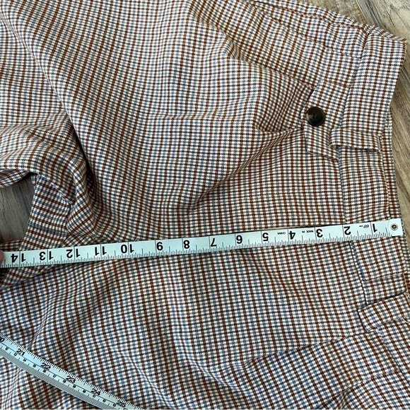 Nordstrom 1. STATE Wide Leg Flare Checker Plaid Pants - Picture 8 of 13